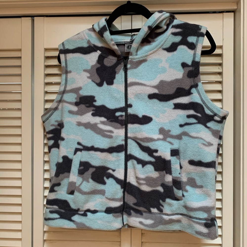Arizona Jean Co. Fleece Zip-Front Vest, Size XL
